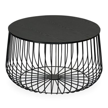 Novo Round Coffee Table Small - Black 6