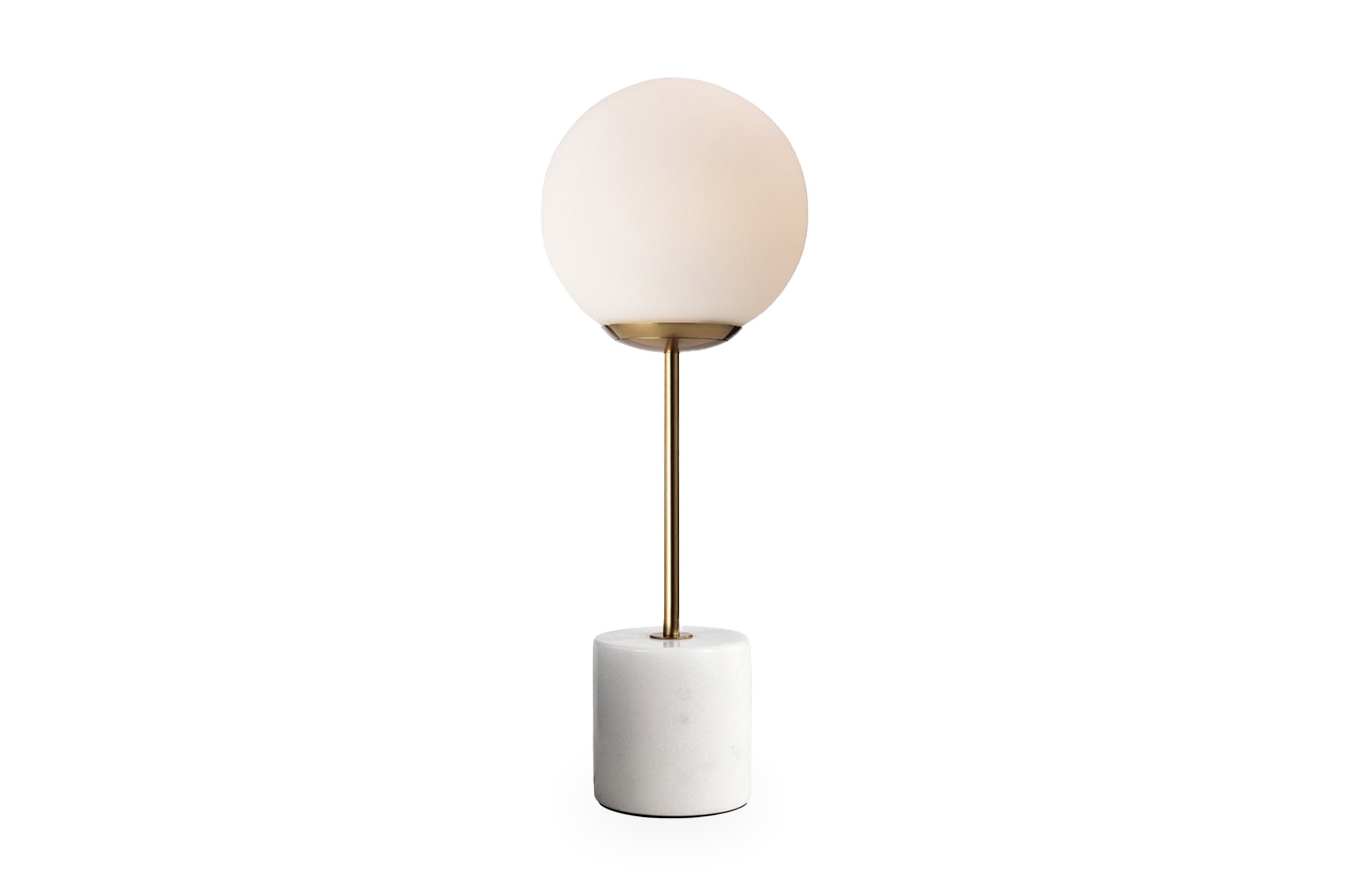 Globe Top Table Lamp - White Marble [ZUCA]